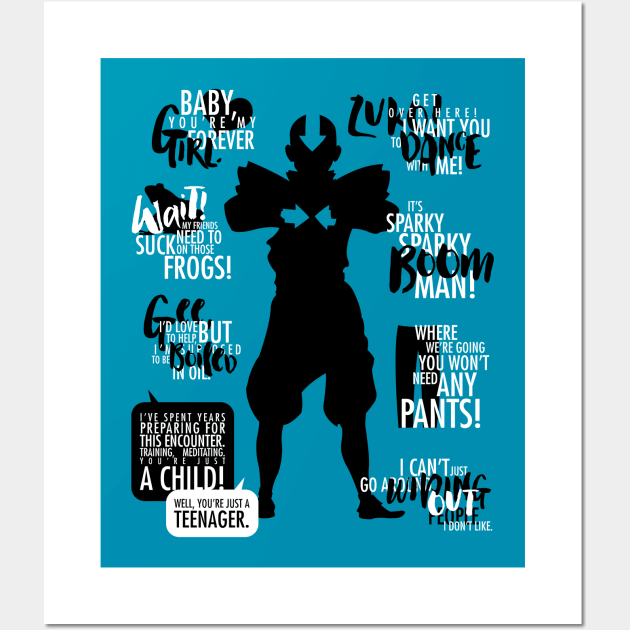 ATLA: Aang Quotes Wall Art by firlachiel